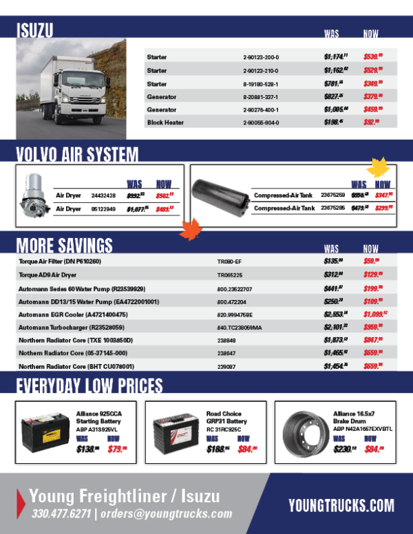 Young Isuzu - November Specials 