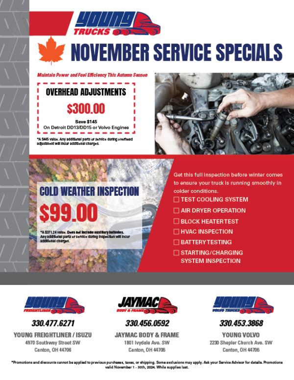 Young Isuzu - $300 Overhead Adjustments and $99 Cold Weather Inspections